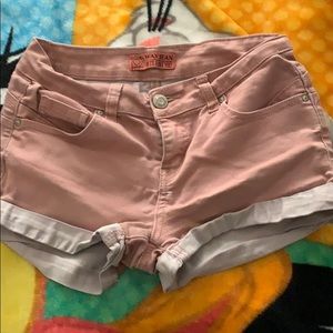 Pink tan shorts